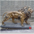 bronze lion standing statues for garden decor